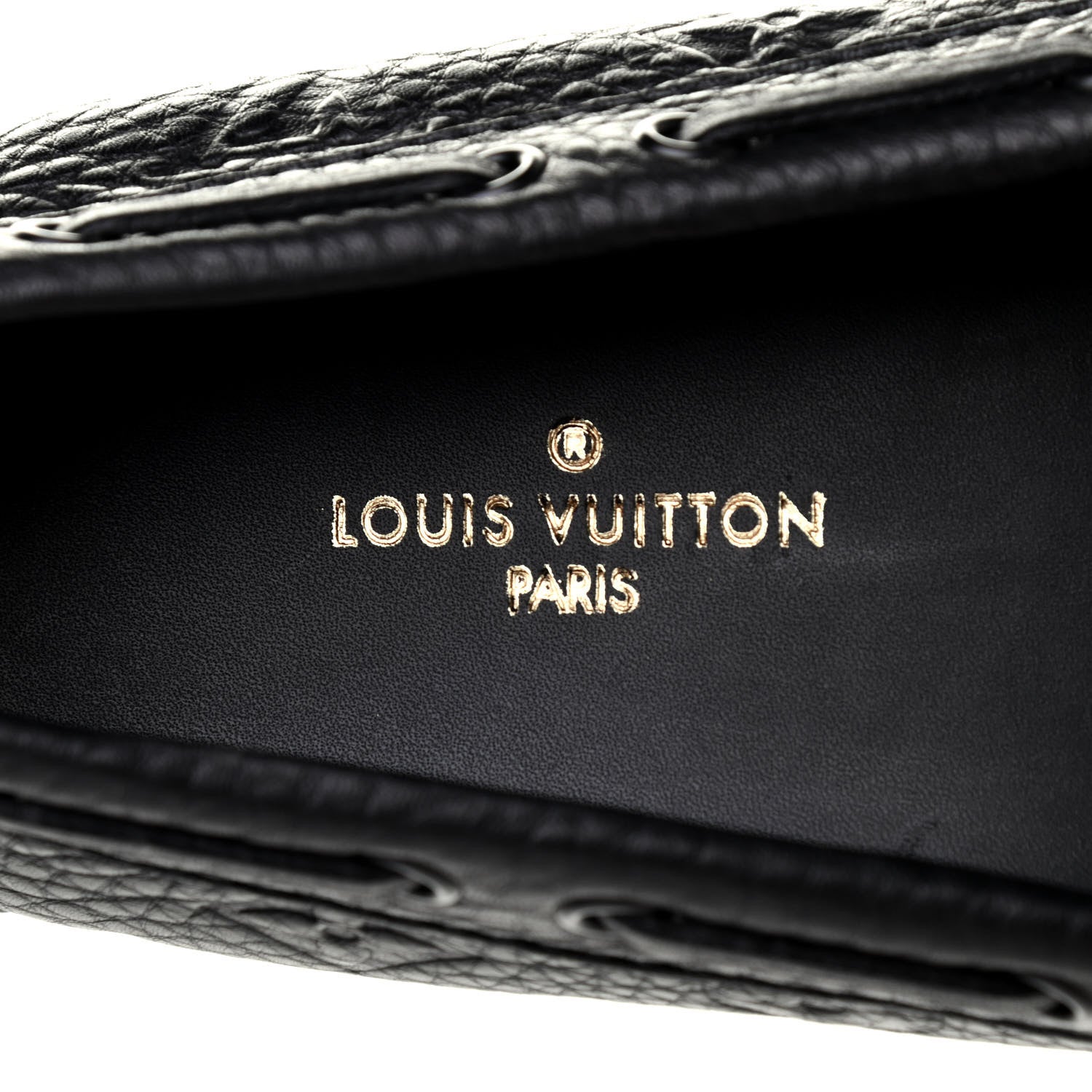 Louis Vuitton Empreinte Arizona Car Shoe Moccasin Loafers 8 Black 6 of 9