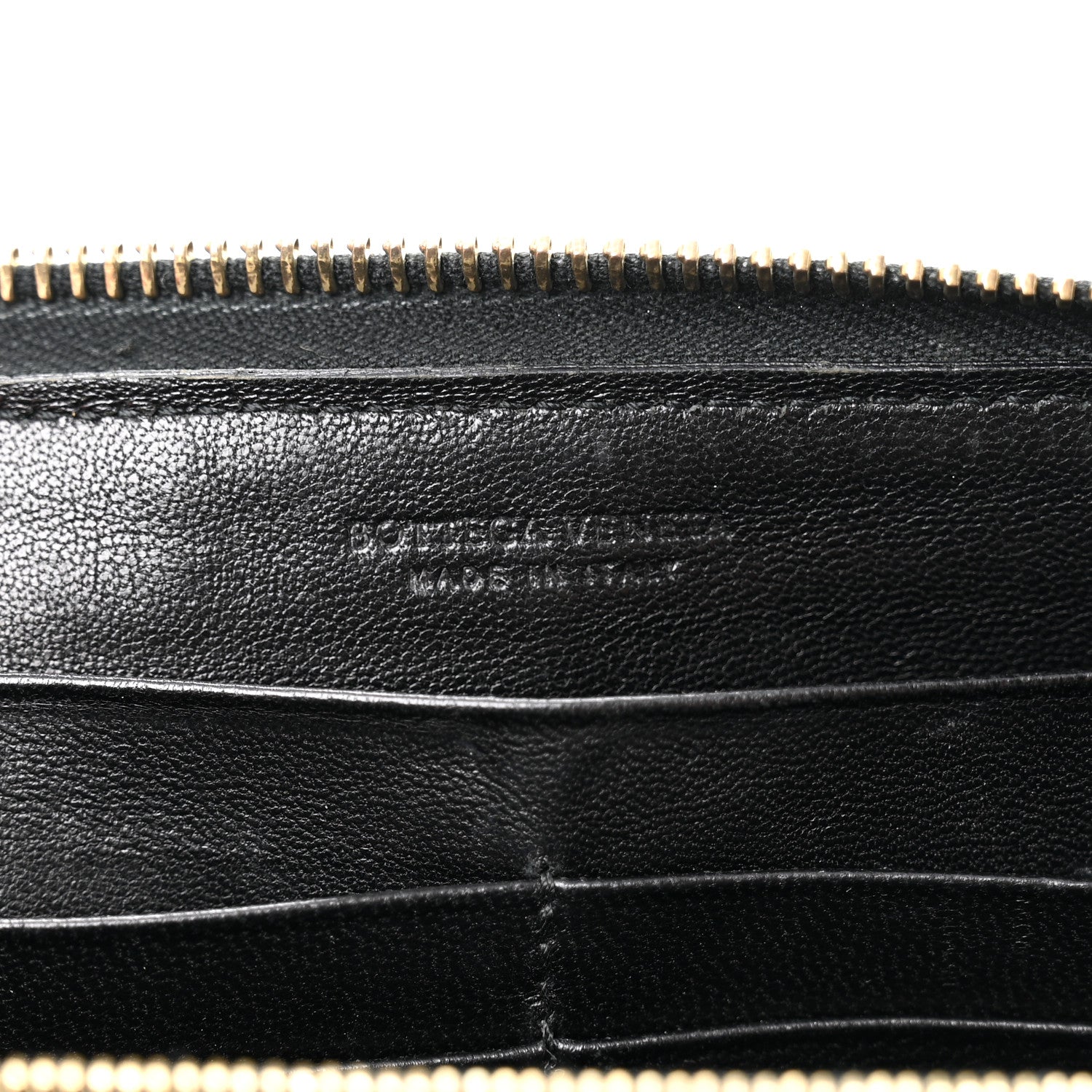 Bottega Veneta Nappa Intrecciato Zip Around Wallet Black 6 of 10