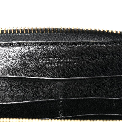 Bottega Veneta Nappa Intrecciato Zip Around Wallet Black 6 of 10