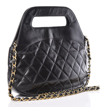 Chanel Lambskin Quilted CC Shoulder Bag Black 3 of 15