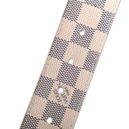 Louis Vuitton Damier Azur 40mm LV Initiales Belt 85 34 3 of 5