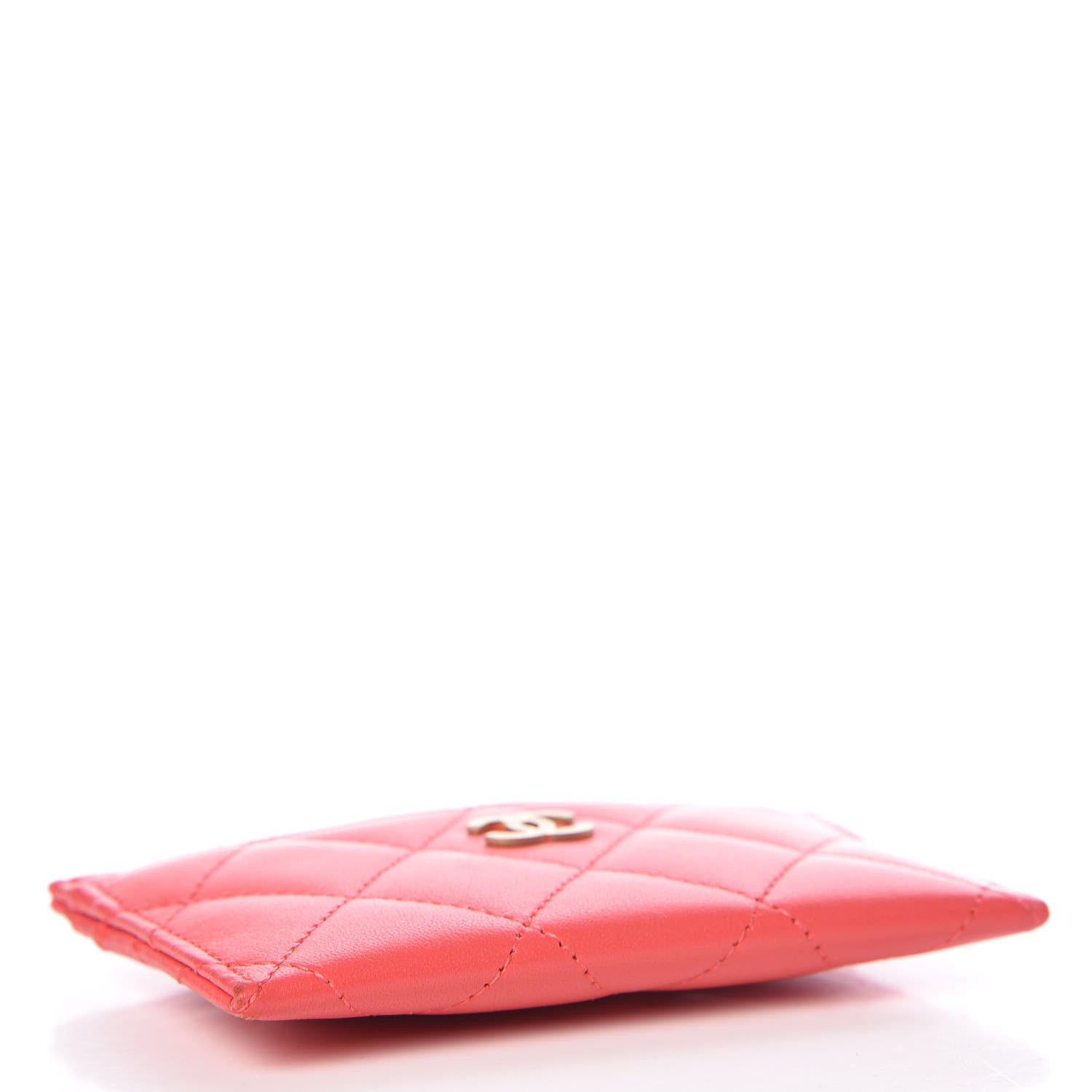 Chanel Lambskin Quilted Card Holder Red 4 of 9