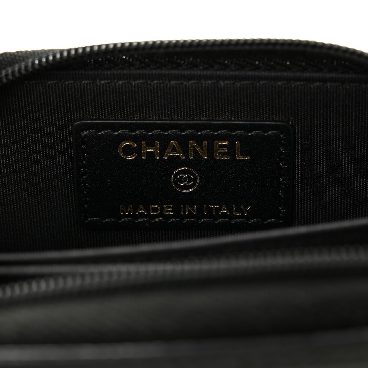 Caviar Timeless CC Zip Around Coin Purse Black
