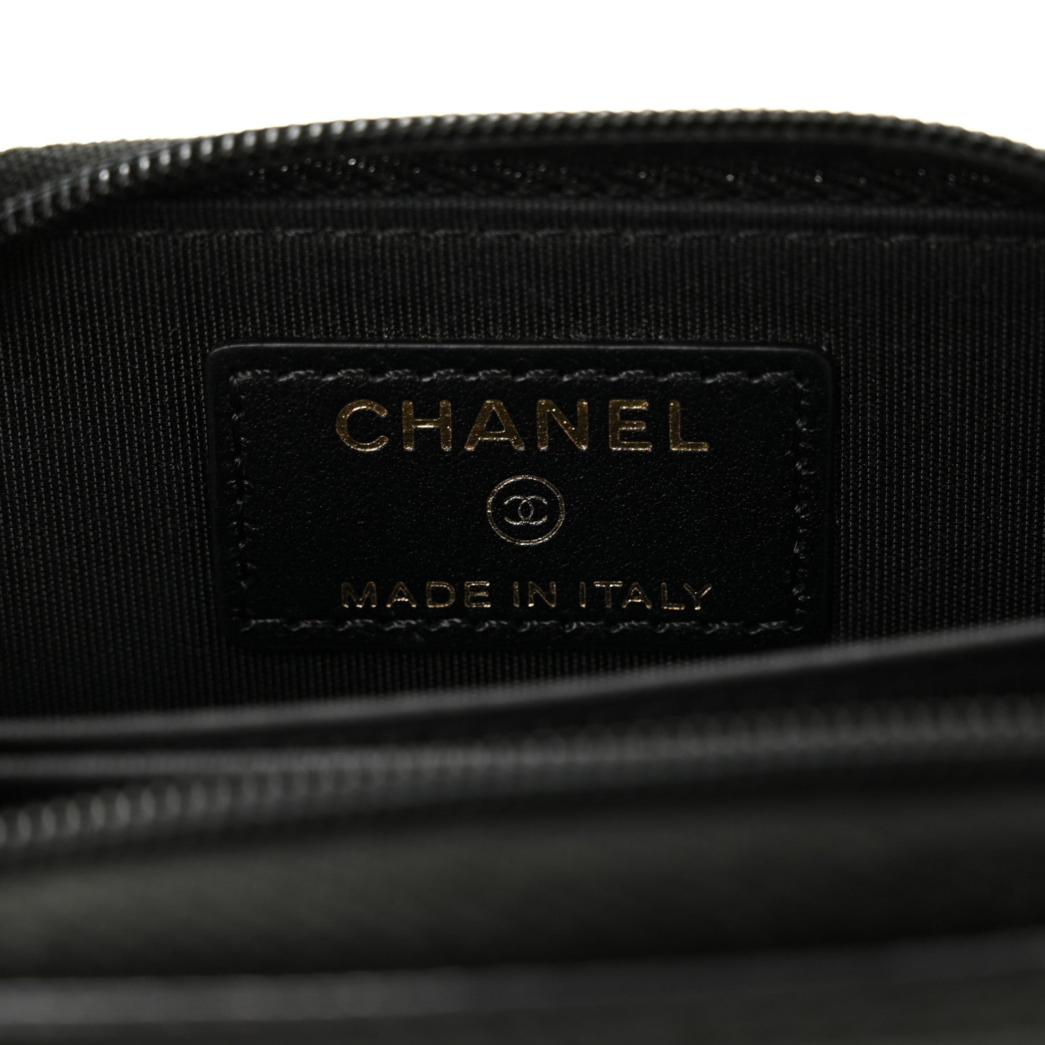 Chanel Caviar Timeless CC Zip Around Coin Purse Black 6 of 8