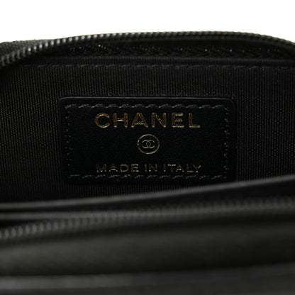Chanel Caviar Timeless CC Zip Around Coin Purse Black 6 of 8