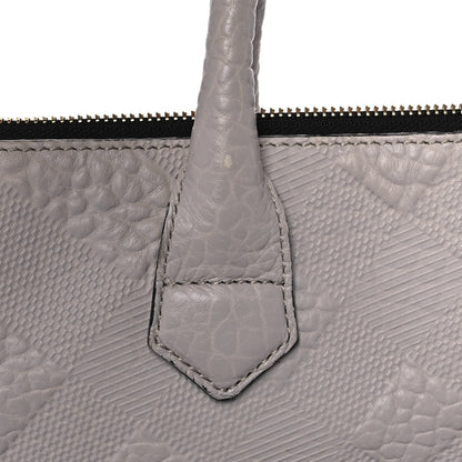 Burberry Heritage Grain Check Embossed Medium Dewsbury Tote Pale Grey 15 of 17