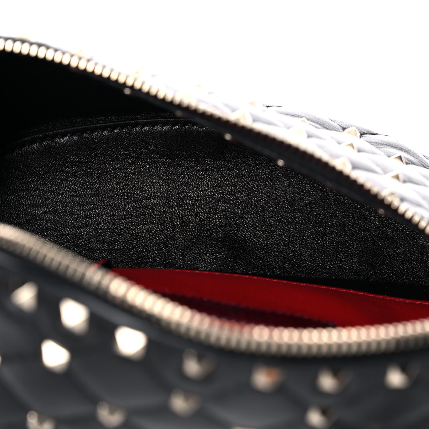 Valentino Garavani Nappa Rockstud Spike Belt Bag 85 Black 5 of 9
