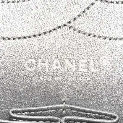 Chanel Metallic Aged Calfskin Quilted 2.55 Reissue 227 Flap Silver 6 of 10
