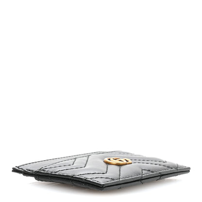 Gucci Calfskin Matelasse GG Marmont Card Holder Black 4 of 7
