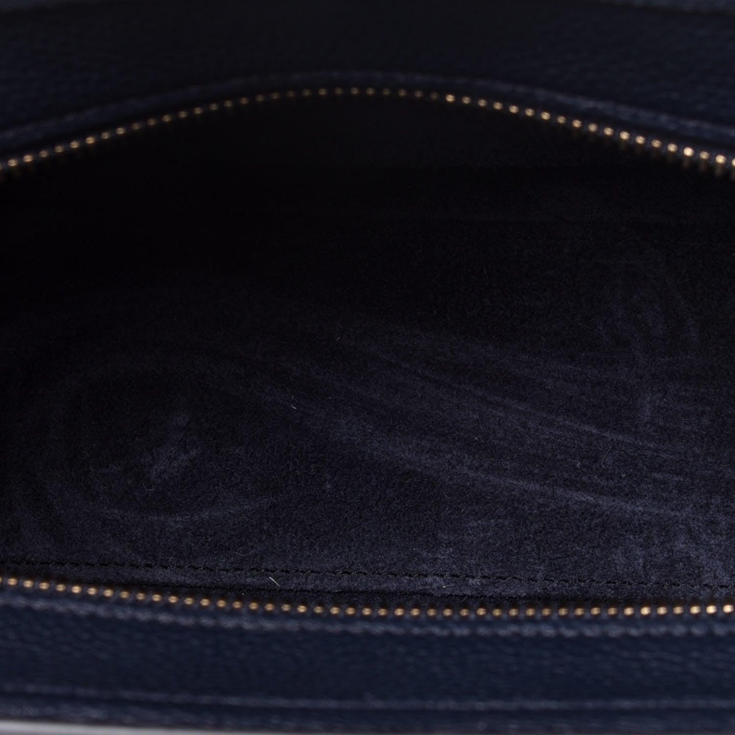 Celine Drummed Calfskin Nano Luggage Navy Blue 6 of 11