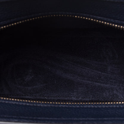 Celine Drummed Calfskin Nano Luggage Navy Blue 6 of 11