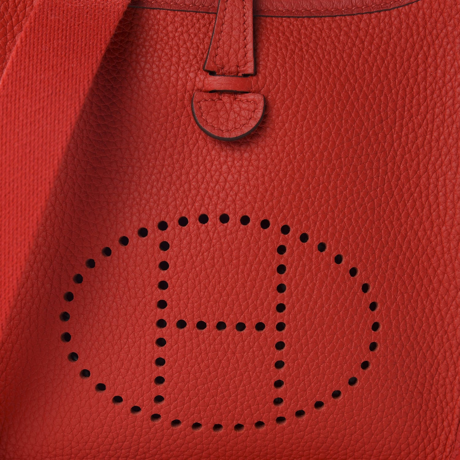 Hermes Taurillon Clemence Evelyne TPM Rouge de Coeur 10 of 11