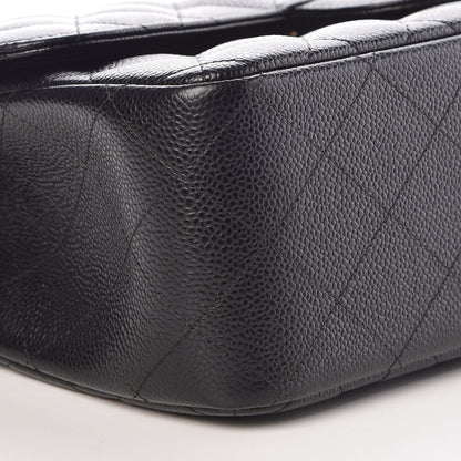 Chanel Caviar Quilted Jumbo Double Flap Black 8 of 10