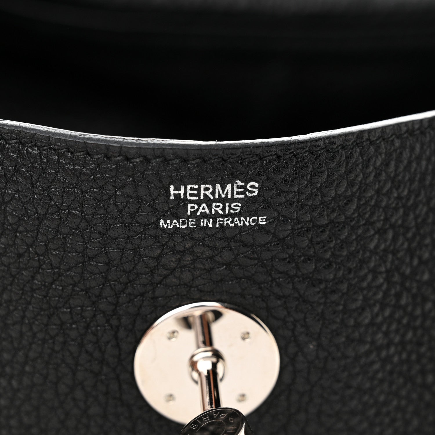 Hermes Taurillon Clemence Lindy 30 Black 6 of 16