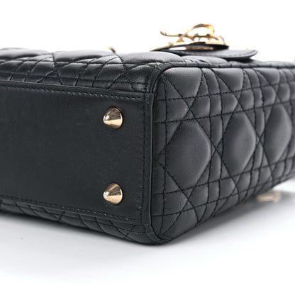 Christian Dior Lambskin Cannage Small My ABCDior Lady Dior Black 10 of 16