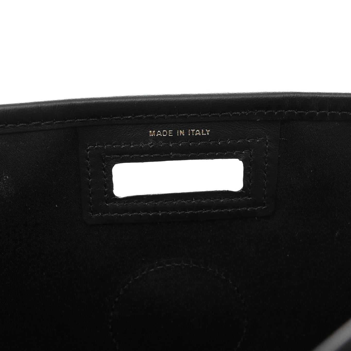 Glazed Fabric Vitello Century FF 1974 Stamp Patch Medium Peekaboo Defender Cover Mogano Panna Black