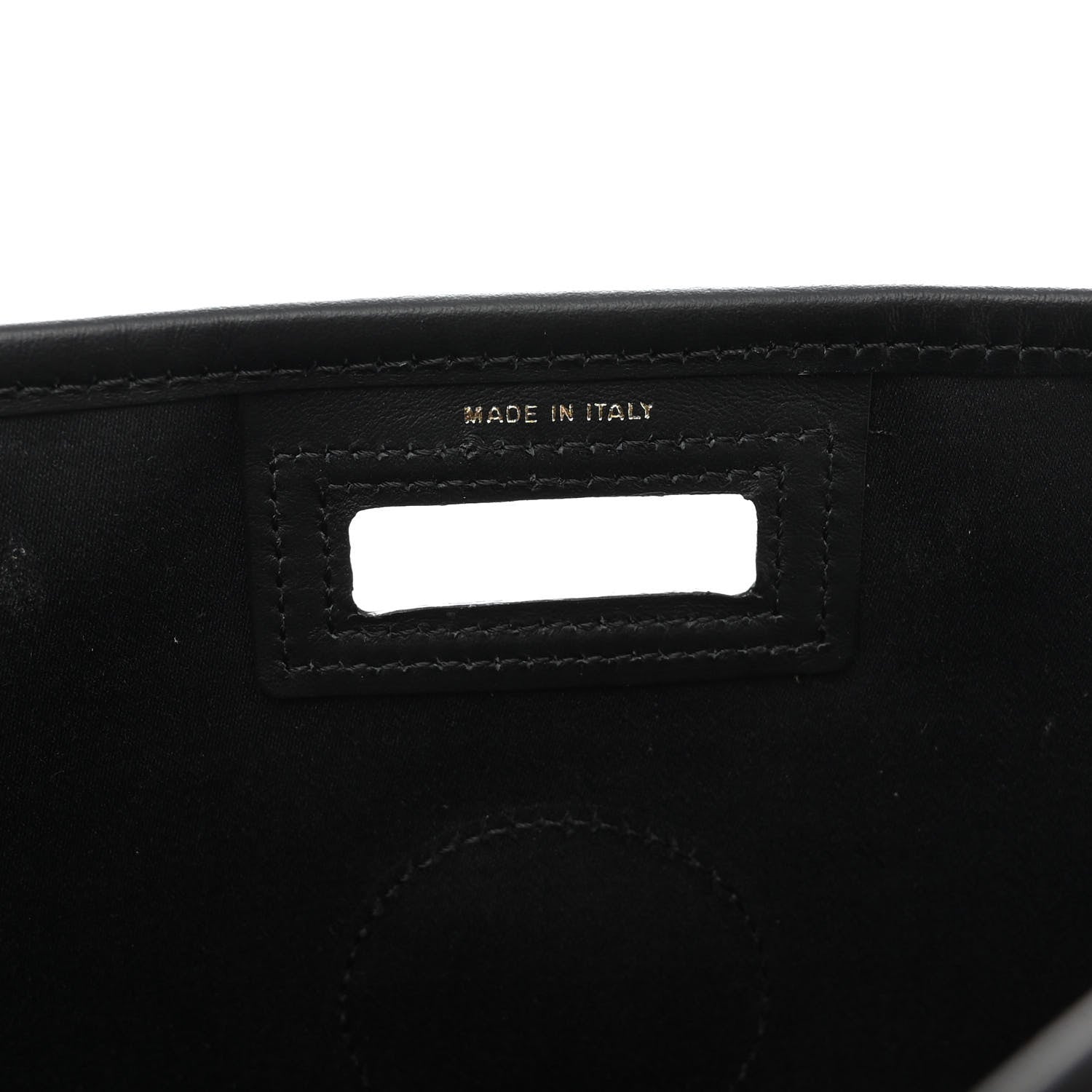 Fendi Glazed Fabric Vitello Century FF 1974 Stamp Patch Medium Peekaboo Defender Cover Mogano Panna Black 7 of 11