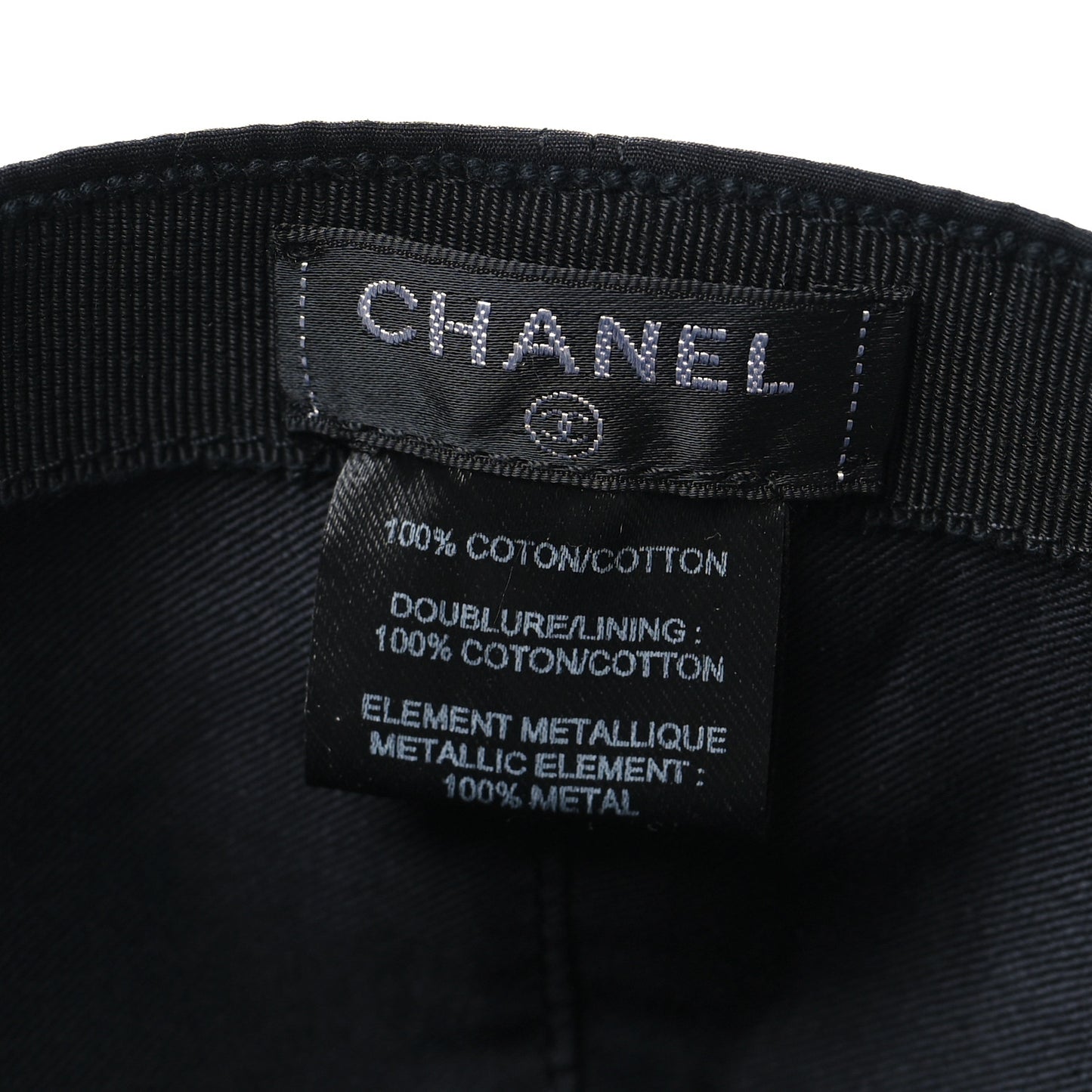 Cotton CC Cap Hat Black