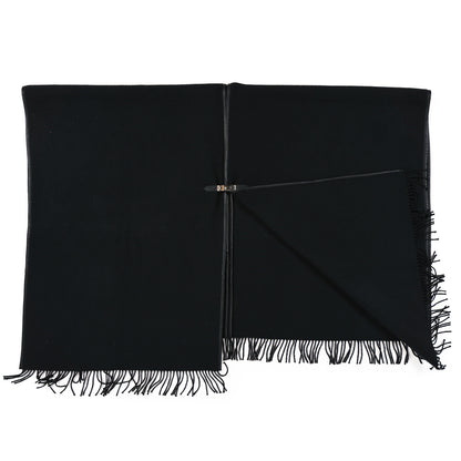 Hermes Cashmere Lambskin Kelly Poncho Black 2 of 4