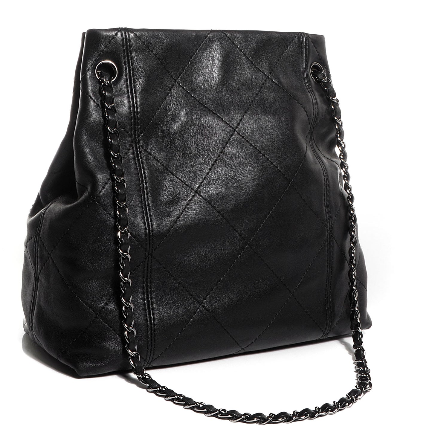 Lambskin Soft Touch Shoulder Bag Black