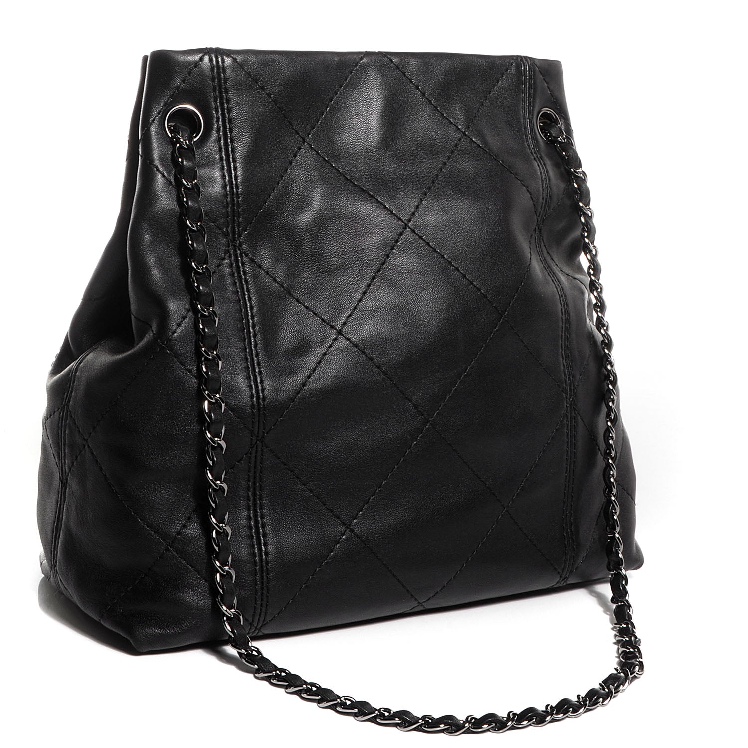 Chanel Lambskin Soft Touch Shoulder Bag Black 3 of 7