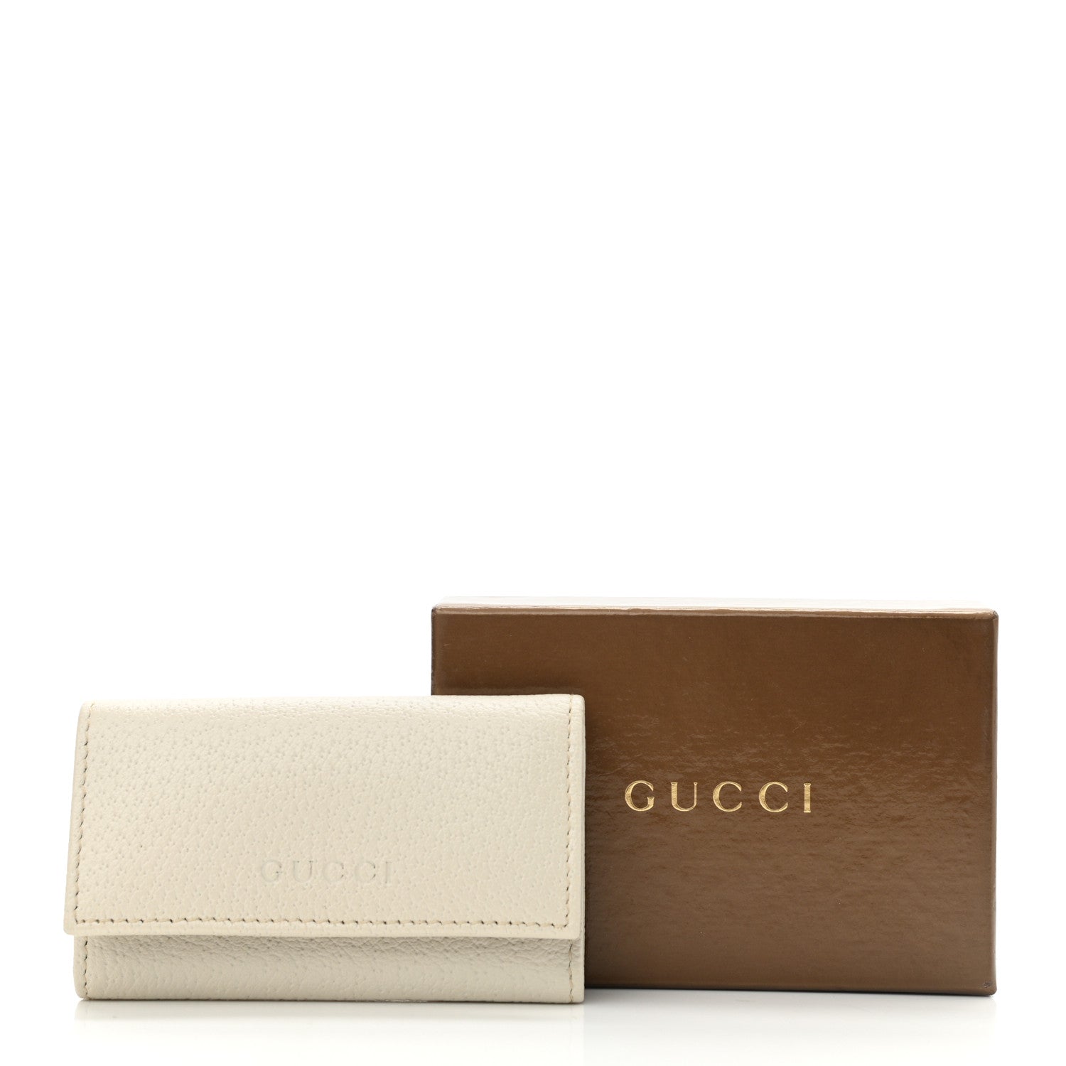 Gucci Calfskin 6 Key Holder White 8 of 8
