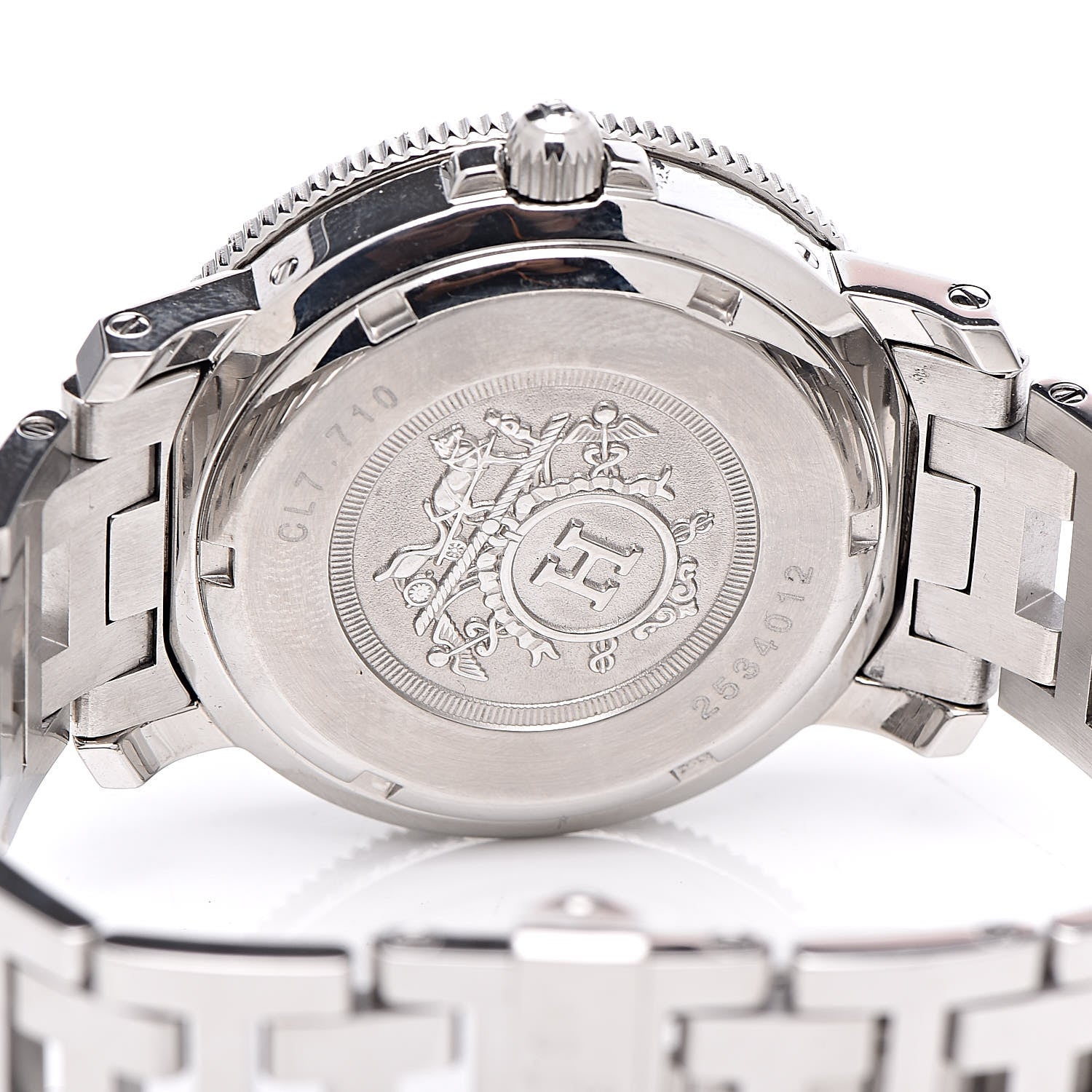Hermes Stainless Steel 38mm Clipper Diver Quartz Watch White 5 of 6