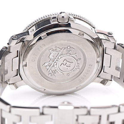 Hermes Stainless Steel 38mm Clipper Diver Quartz Watch White 5 of 6