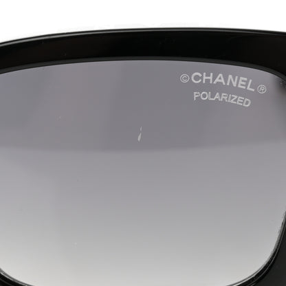 Chanel Acetate Polarized Square Sunglasses 5417 Black 8 of 9