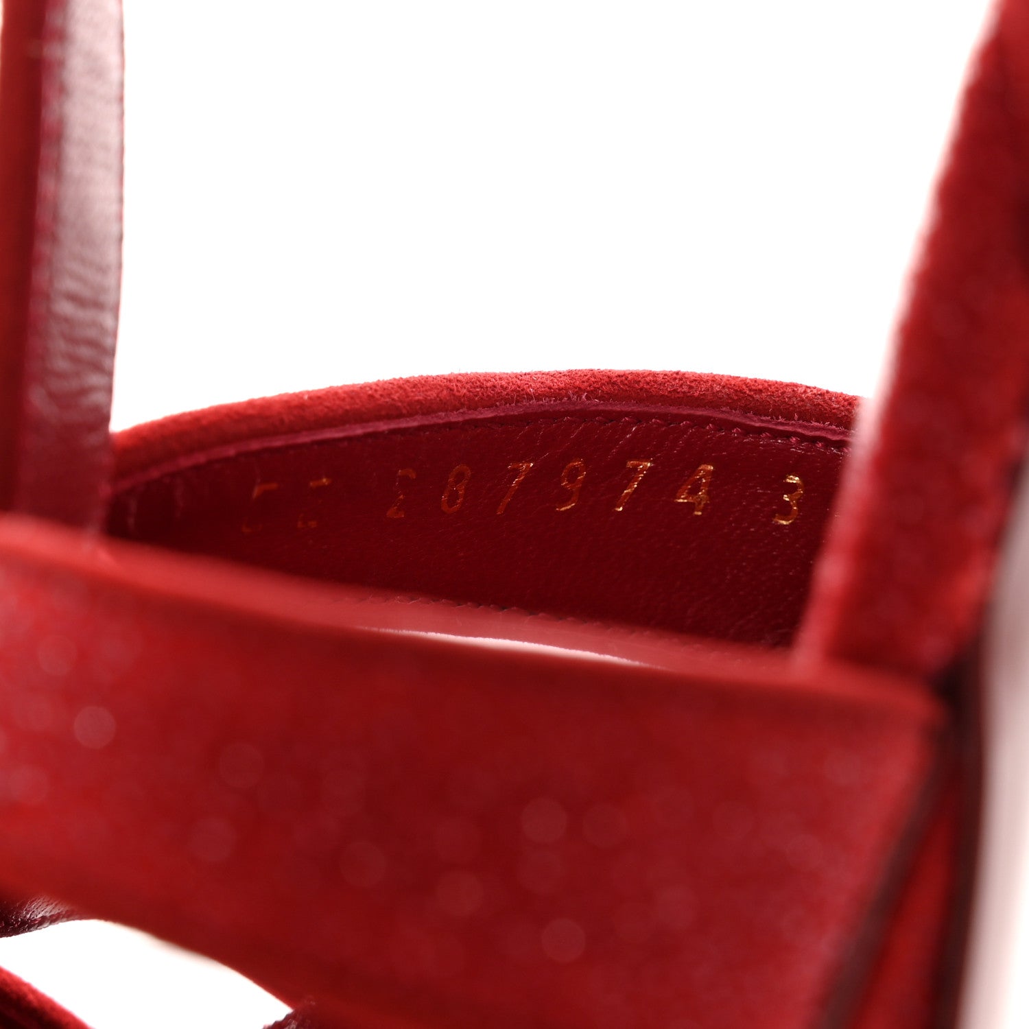 Saint Laurent Suede Quartz Tribute 75 Platform Sandals 38 Lipstick 8 of 9