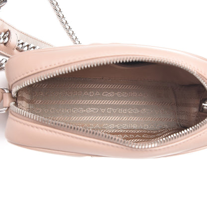 Prada Soft Calfskin Diagramme Crossbody Bag Cipria 5 of 7