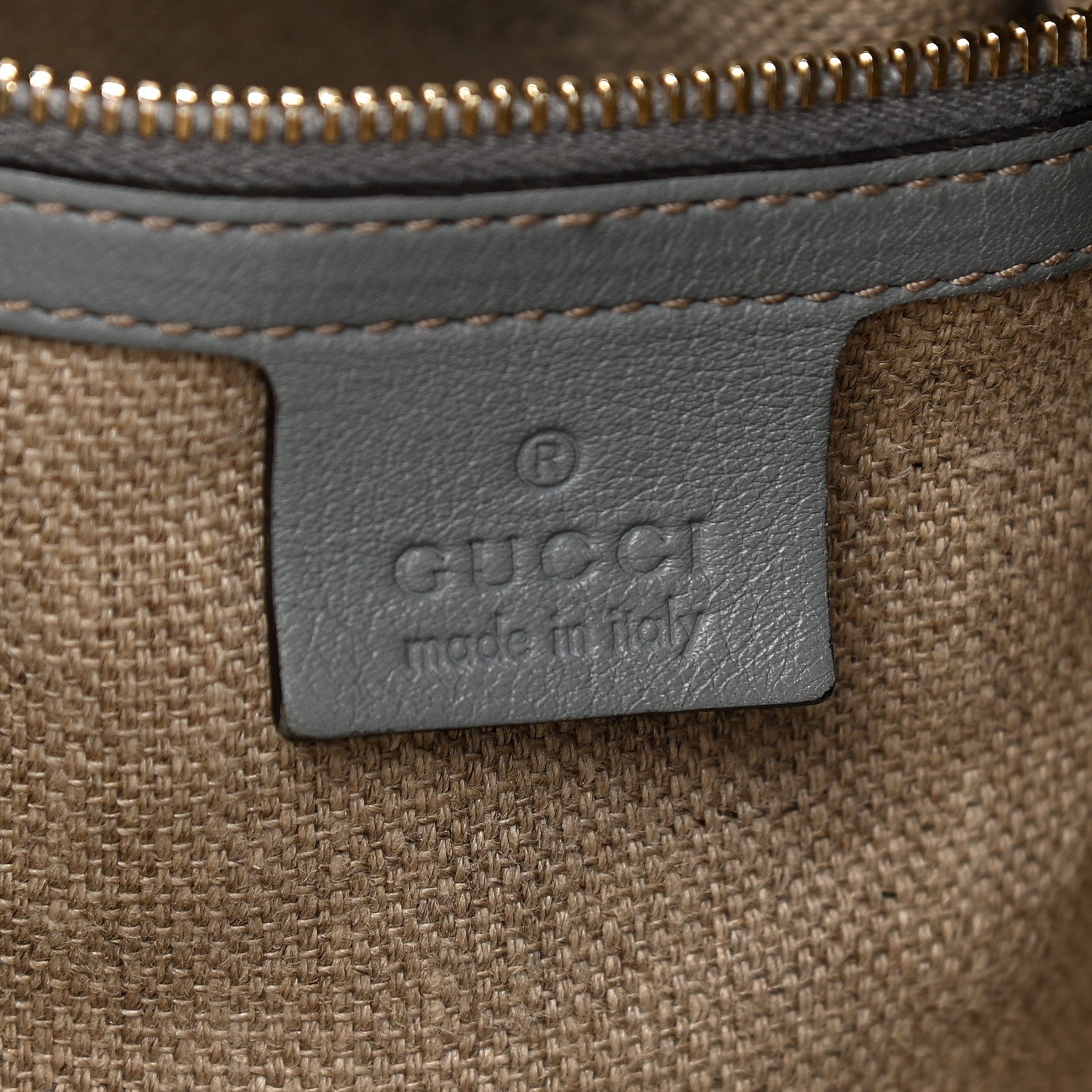 Gucci Calfskin Studded Pelham Tote Grey 6 of 15