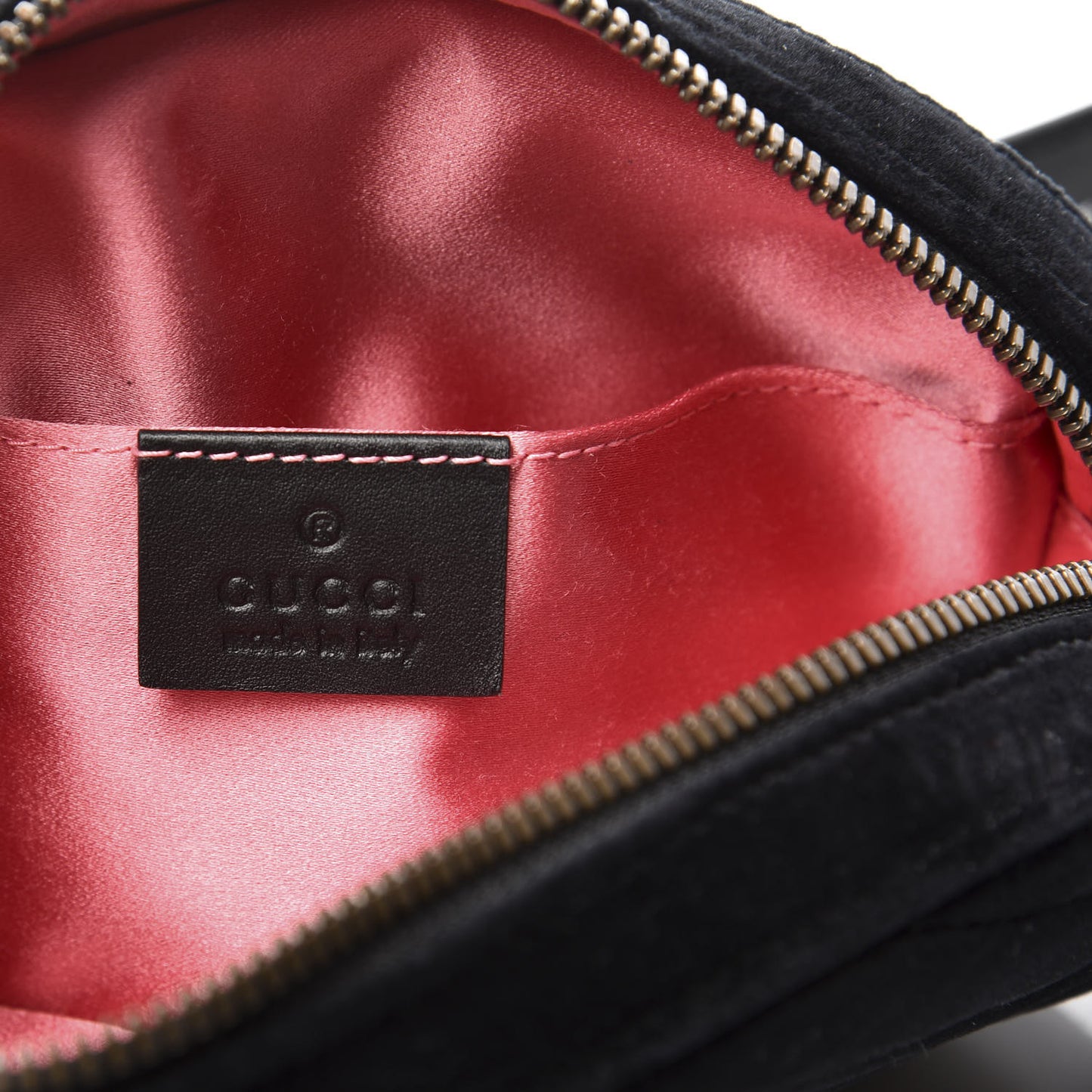 Velvet Matelasse GG Marmont Belt Bag 95 38 Black
