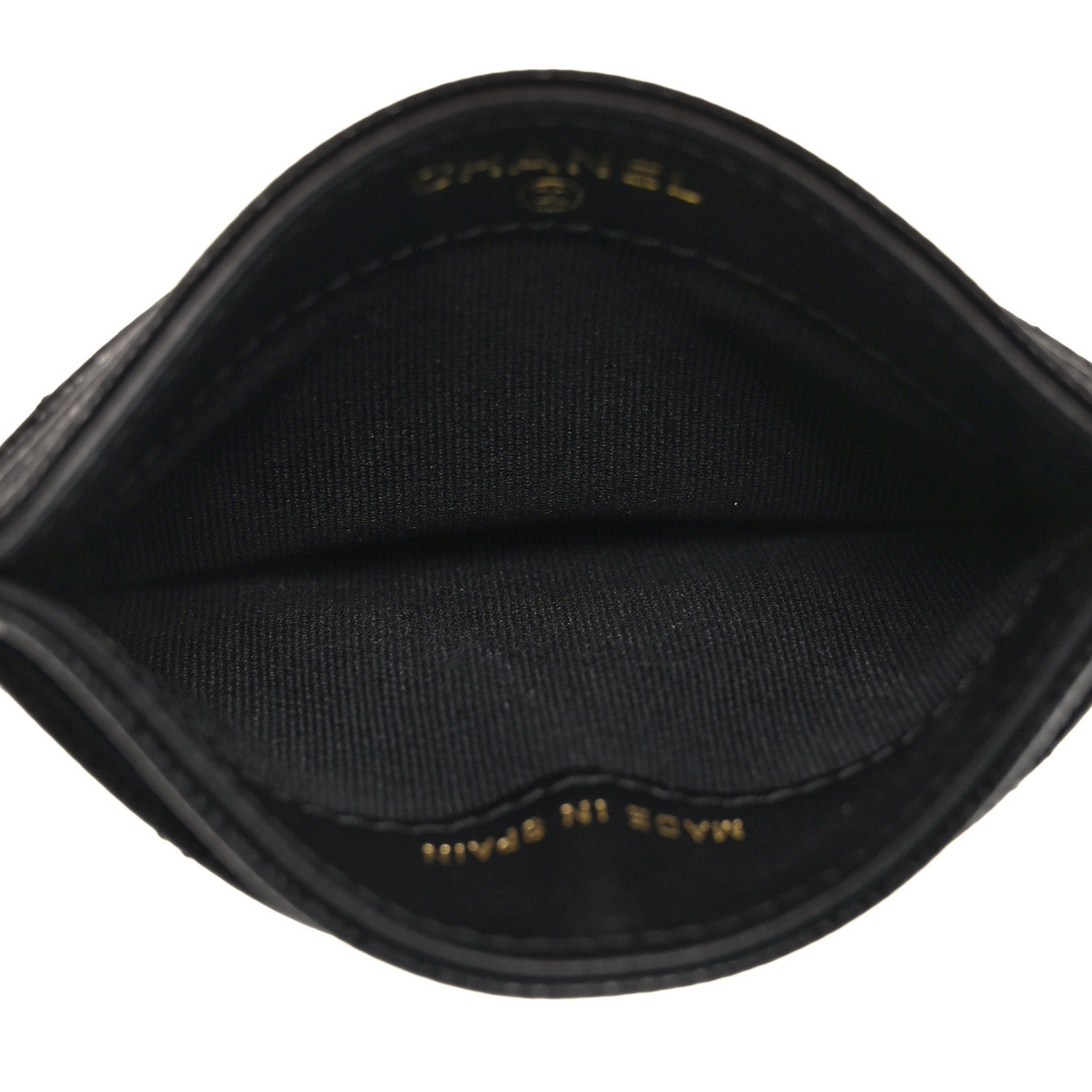 Chanel Caviar Quilted Crystal Card Holder Black 5 of 8