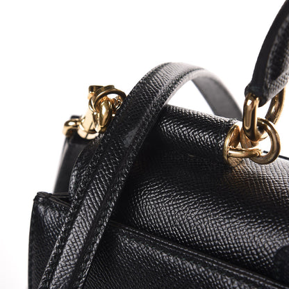 Dolce & Gabbana Dauphine Medium Sicily Top Handle Satchel Black 10 of 10