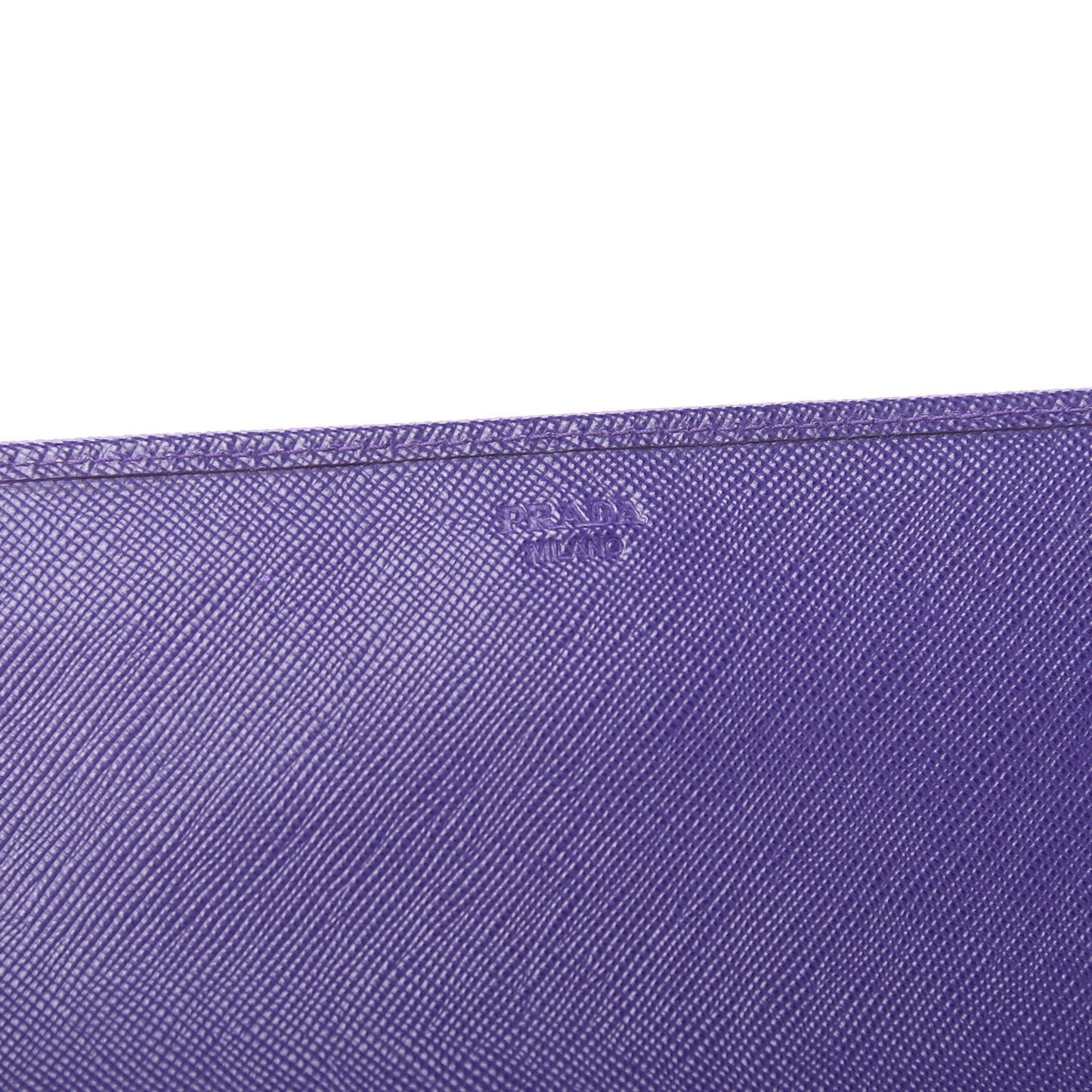 Saffiano Metal Oro Chain Wallet Viola