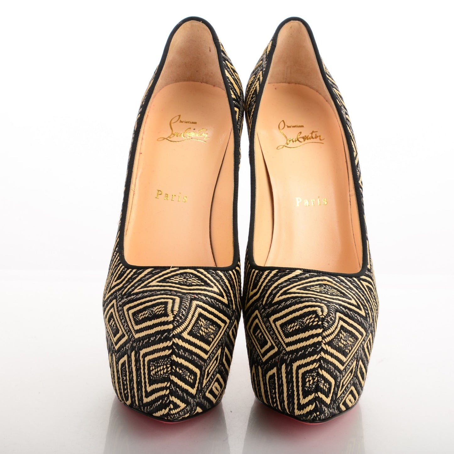 Panama Geometrico Daffodile 160 Pumps 39 Black