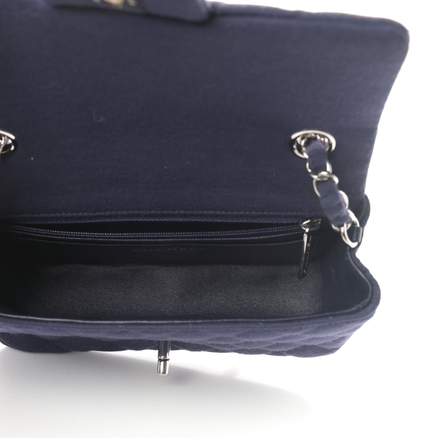 Jersey Quilted Mini Rectangular Flap Navy