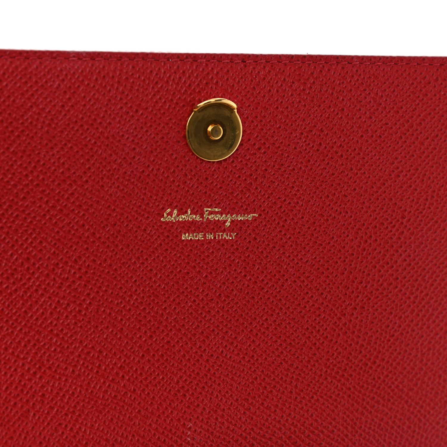 Salvatore Ferragamo Hammered Calfskin Gancini Minibag Red 6 of 9