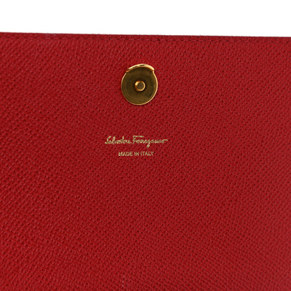 Salvatore Ferragamo Hammered Calfskin Gancini Minibag Red 6 of 9
