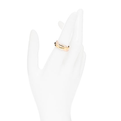 Cartier 18K Pink Yellow White Gold Classic Les Must De Cartier Trinity Ring 54 6.75 2 of 6