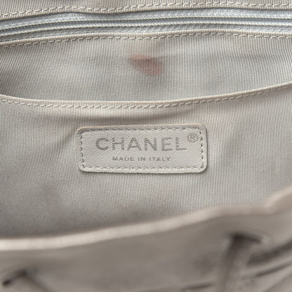 Chanel Metallic Calfskin Chevron Quilted Urban Spirit Backpack Silver 5 of 14