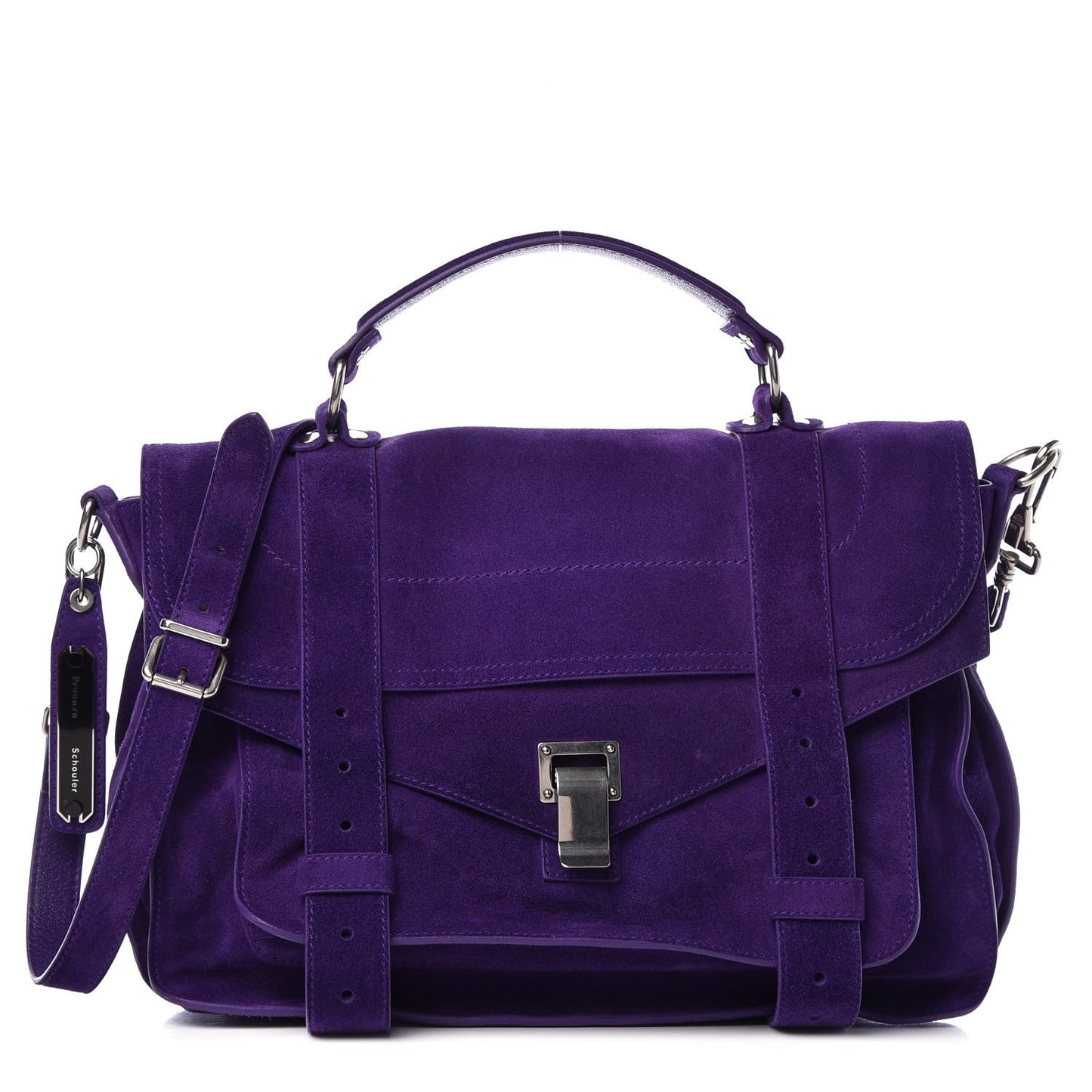 Suede Medium PS1 Satchel Amethyst