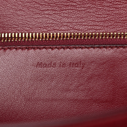 Celine Box Calfskin Medium Classic Box Flap Bag Burgundy 7 of 15