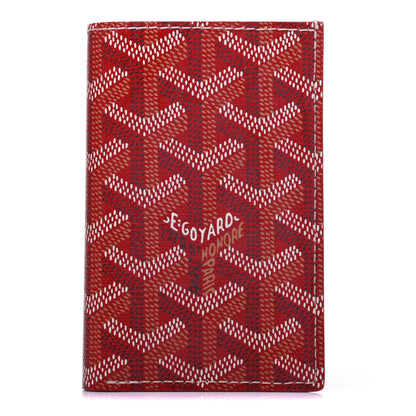 Goyard Goyardine Saint Pierre Card Holder Red 1 of 7