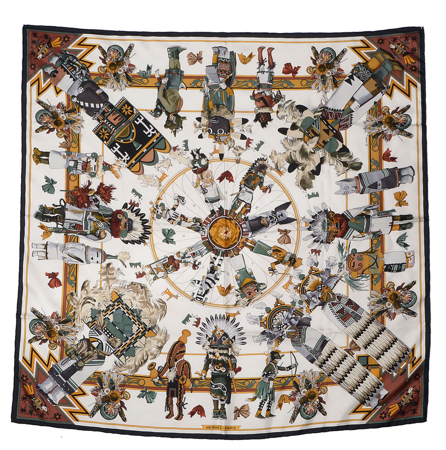 Silk Kachinas Scarf 90