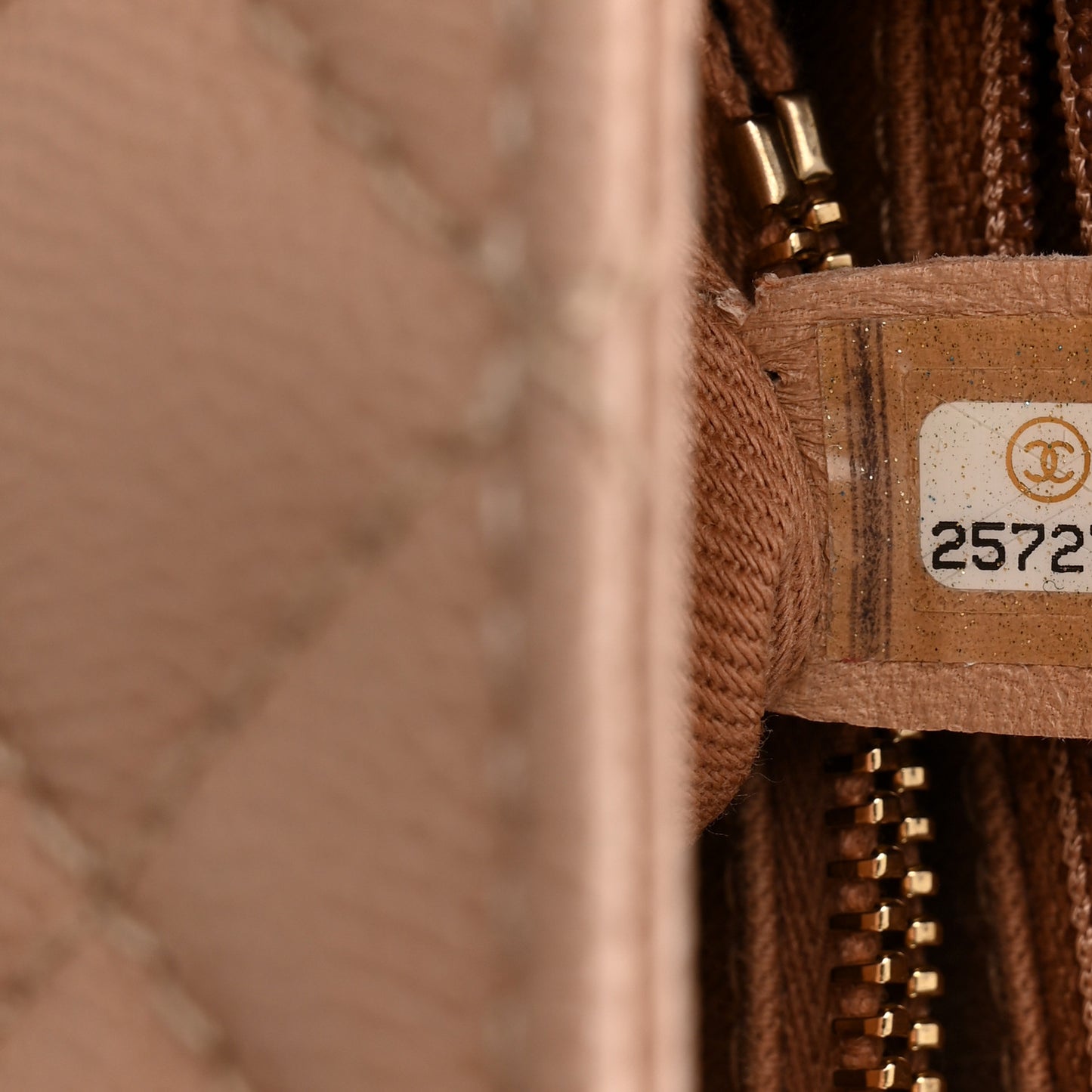 Caviar Quilted Medium Coco Handle Flap Light Beige