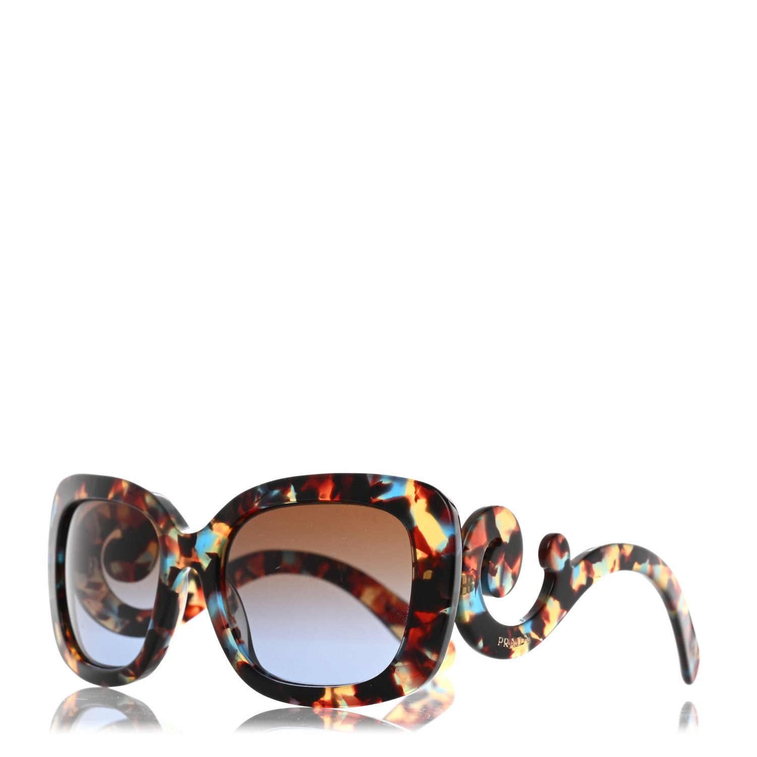 Prada Baroque Sunglasses Tortoise Blue 1 of 8