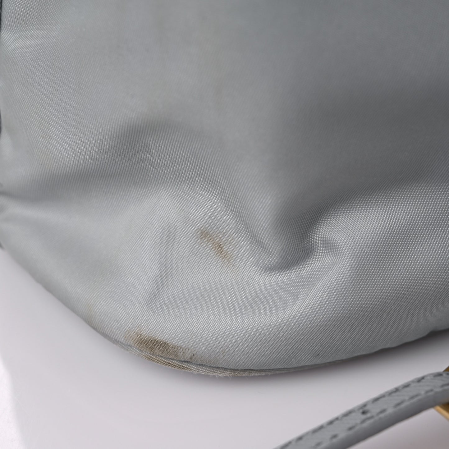 Re-Nylon Saffiano Duet Bucket Crossbody Bag Fiordaliso