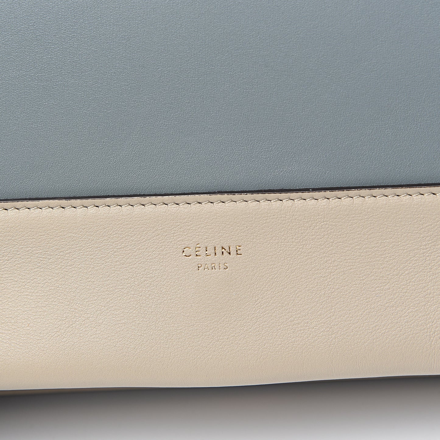 Shiny Smooth Calfskin Medium Frame Shoulder Bag Grege Storm